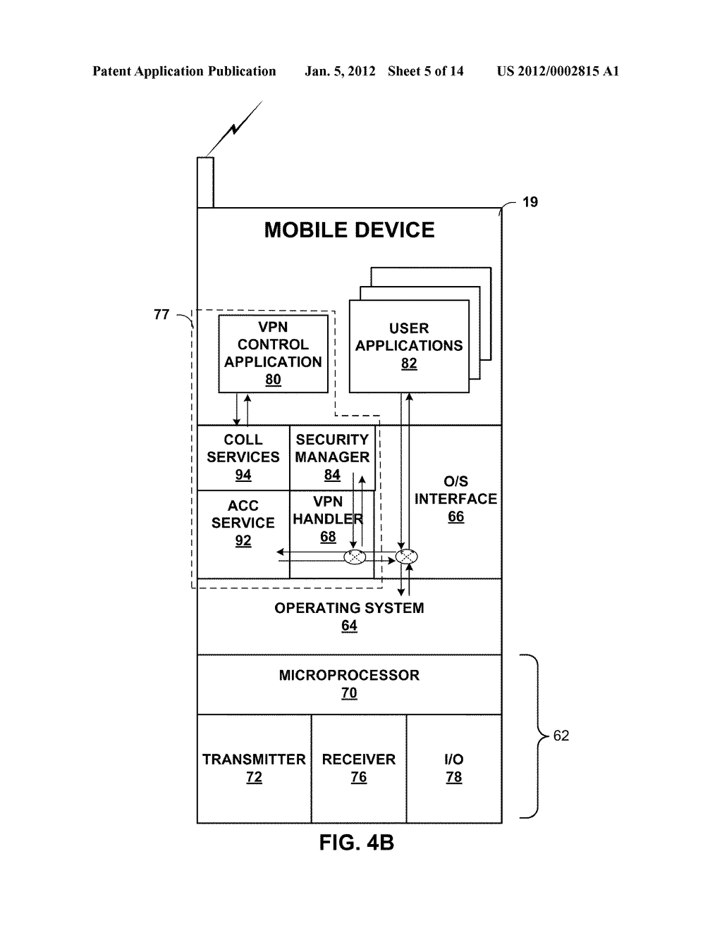 VPN NETWORK CLIENT FOR MOBILE DEVICE HAVING FAST RECONNECT - diagram, schematic, and image 06