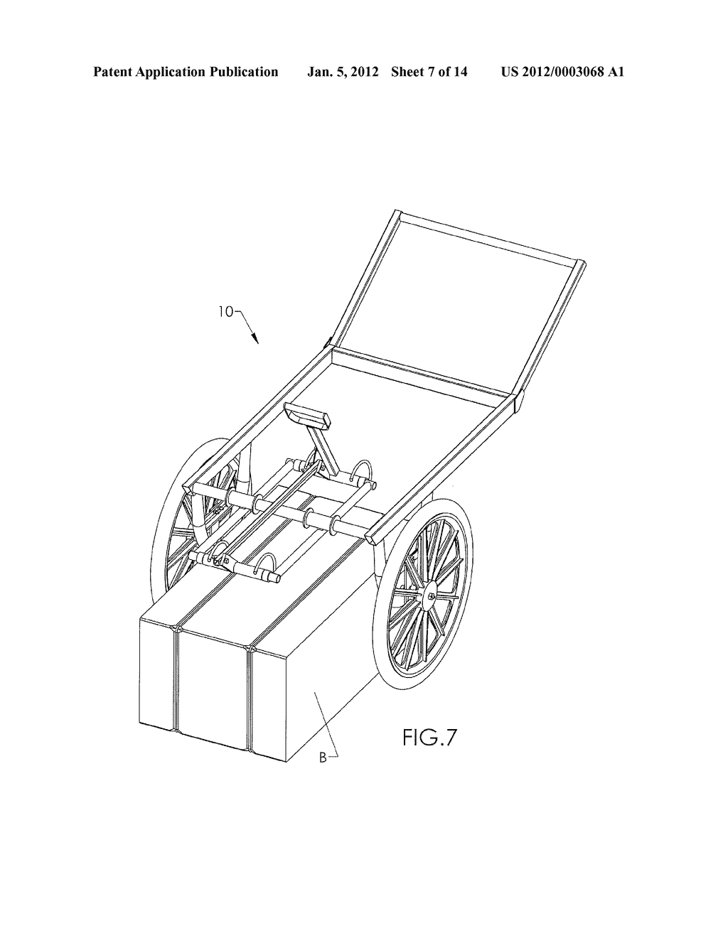 TIPPING AND BALANCING HAY BALE CART - diagram, schematic, and image 08