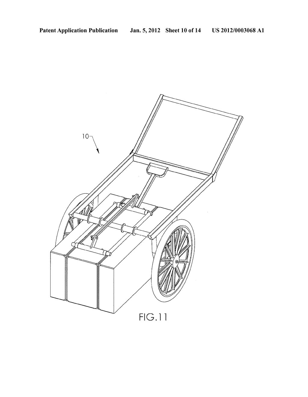 TIPPING AND BALANCING HAY BALE CART - diagram, schematic, and image 11