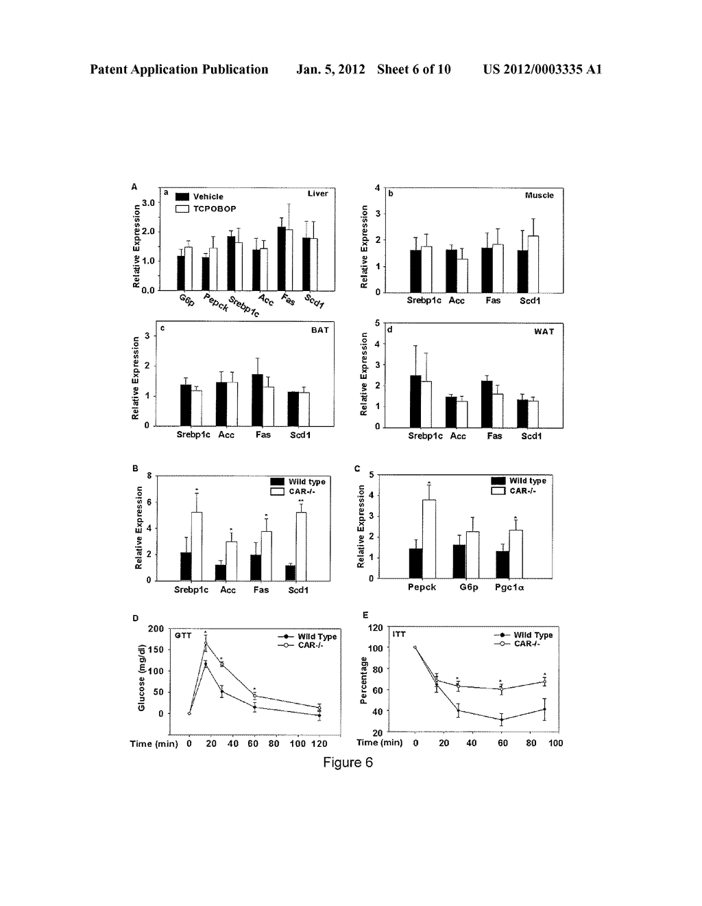 CONSTITUTIVE ANDROSTANE RECEPTOR (CAR) AS A THERAPEUTIC TARGET FOR OBESITY     AND TYPE TWO DIABETES - diagram, schematic, and image 07