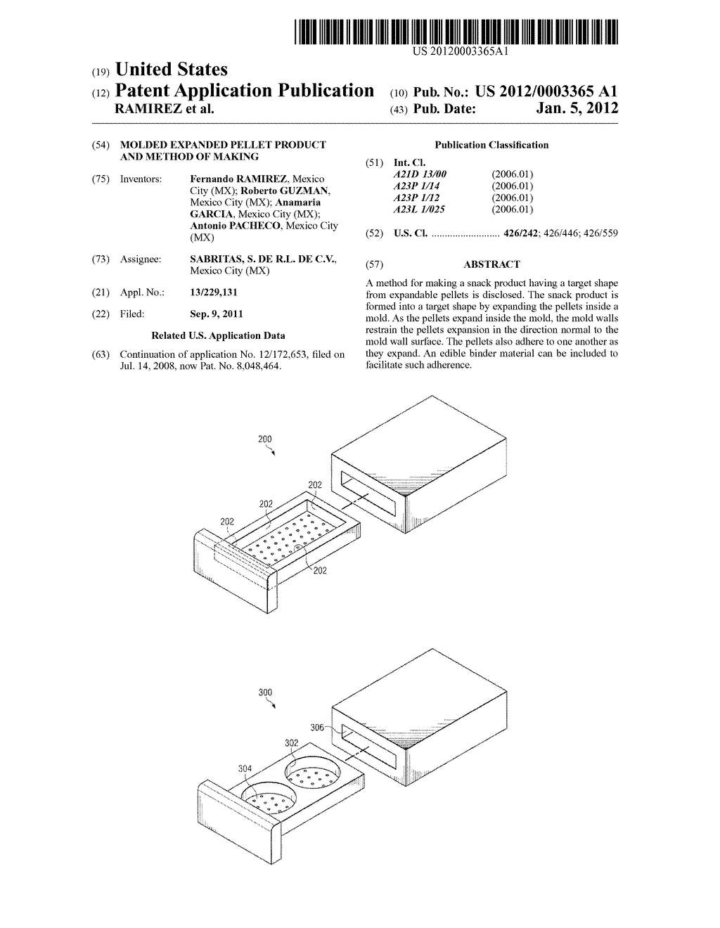 Molded Expanded Pellet Product and Method of Making - diagram, schematic, and image 01
