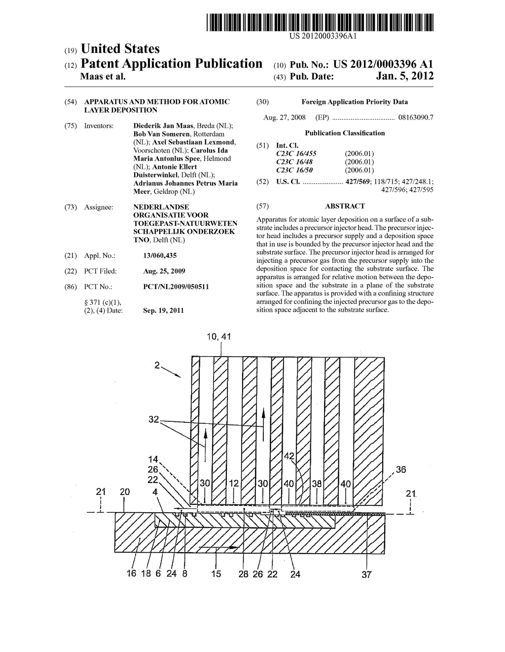 APPARATUS AND METHOD FOR ATOMIC LAYER DEPOSITION - diagram, schematic, and image 01