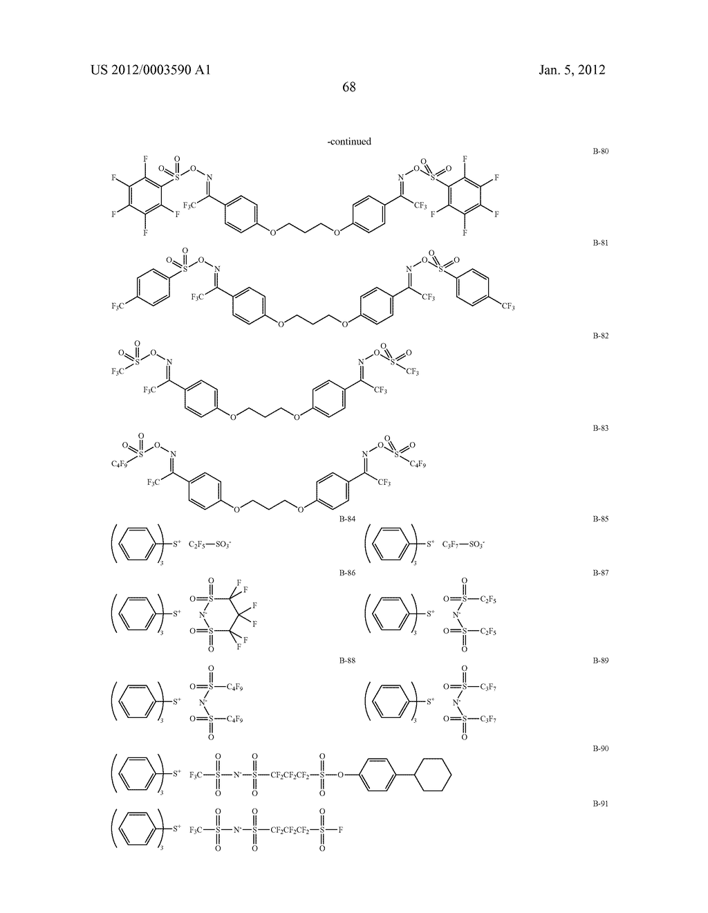 ACTINIC RAY-SENSITIVE OR RADIATION-SENSITIVE RESIN COMPOSITION, AND RESIST     FILM AND PATTERN FORMING METHOD USING THE SAME - diagram, schematic, and image 69