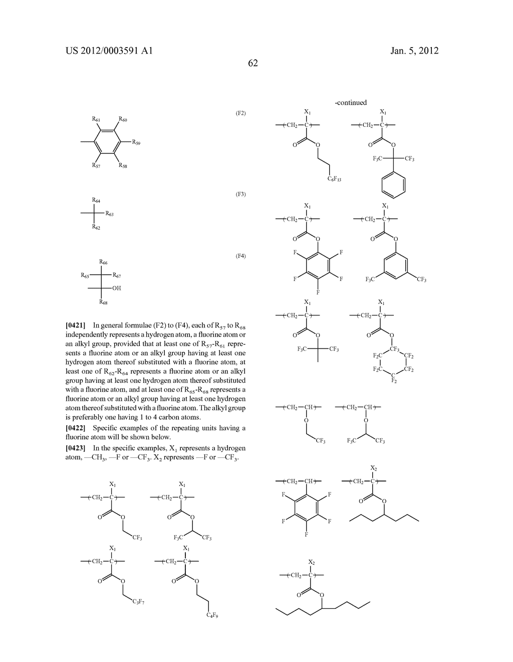 METHOD OF FORMING PATTERN AND DEVELOPER FOR USE IN THE METHOD - diagram, schematic, and image 65