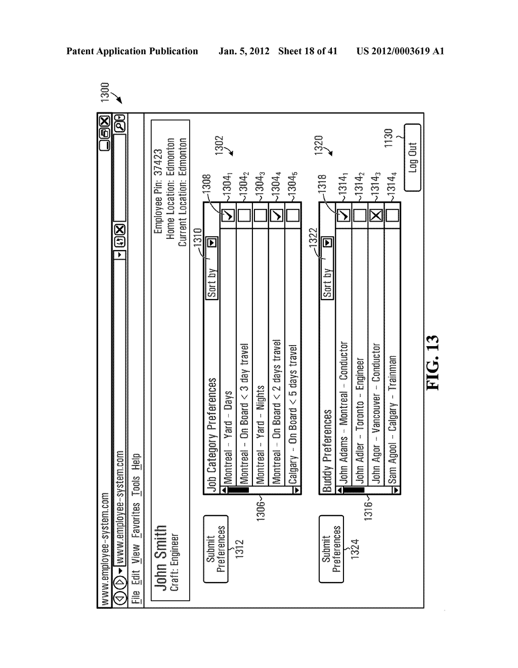 METHOD AND SYSTEM FOR ASSIGNING JOBS TO PREVENT EMPLOYEE QUALIFICATIONS     FROM LAPSING - diagram, schematic, and image 19