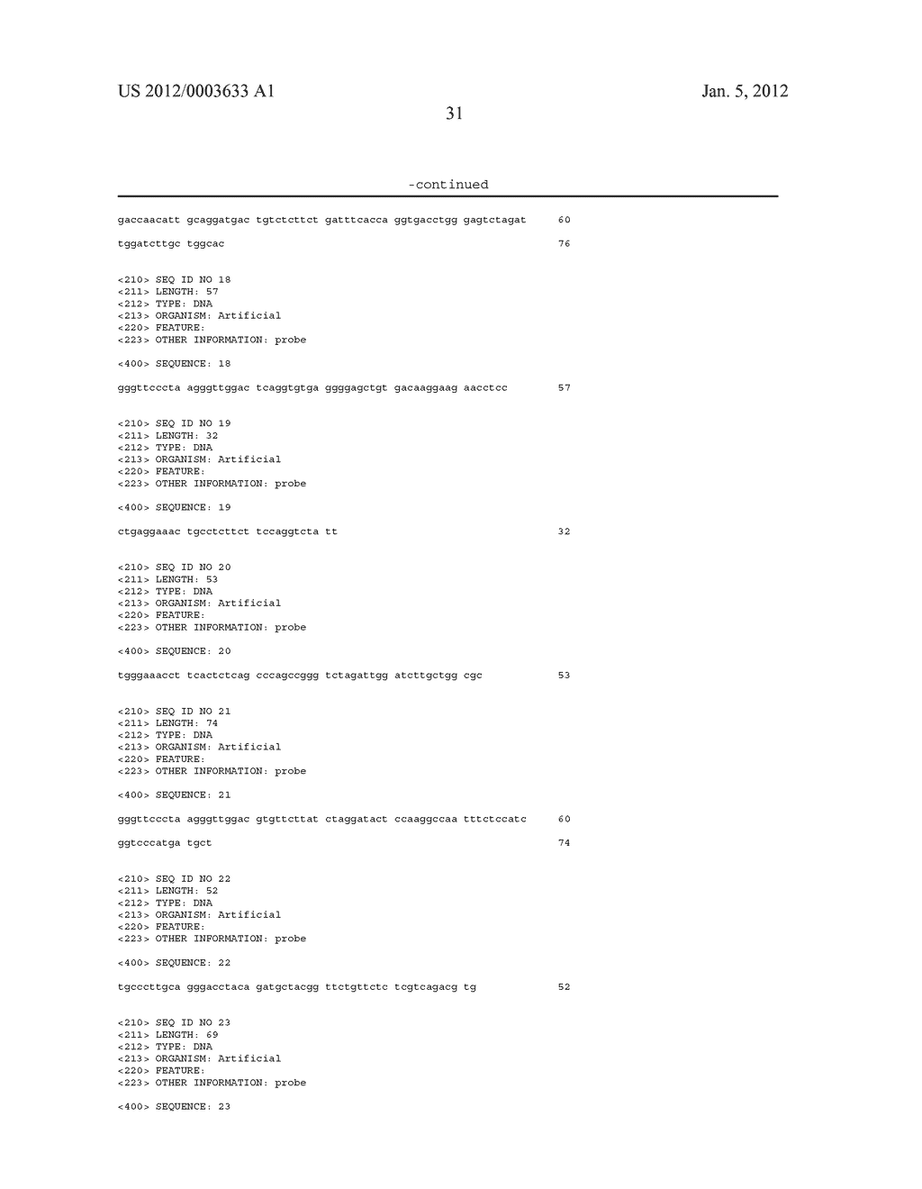 MEANS AND METHODS FOR INVESTIGATING NUCLEIC ACID SEQUENCES - diagram, schematic, and image 72