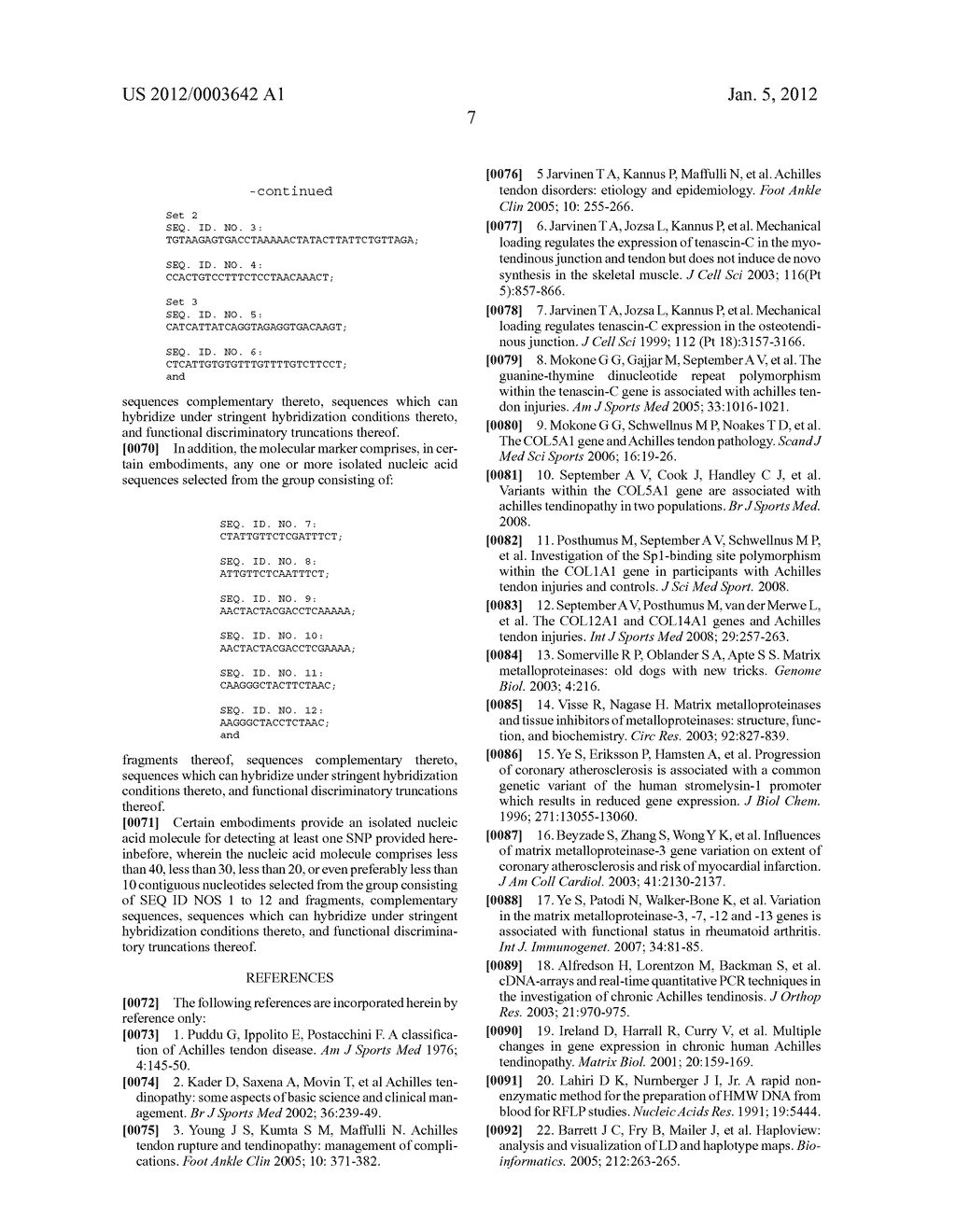 OLIGONUCLEOTIDES AND METHODS FOR DETERMINING SUSCEPTIBILITY TO SOFT TISSUE     INJURIES - diagram, schematic, and image 11