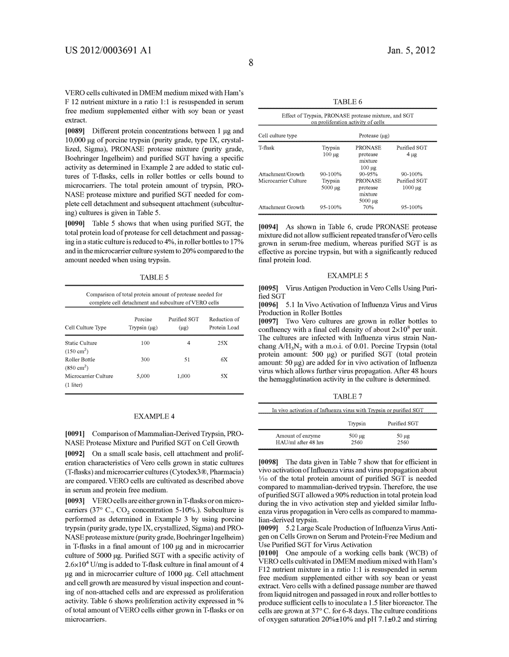 METHOD OF ISOLATION AND PURIFICATION OF TRYPSIN FROM PRONASE PROTEASE AND     USE THEREOF - diagram, schematic, and image 13