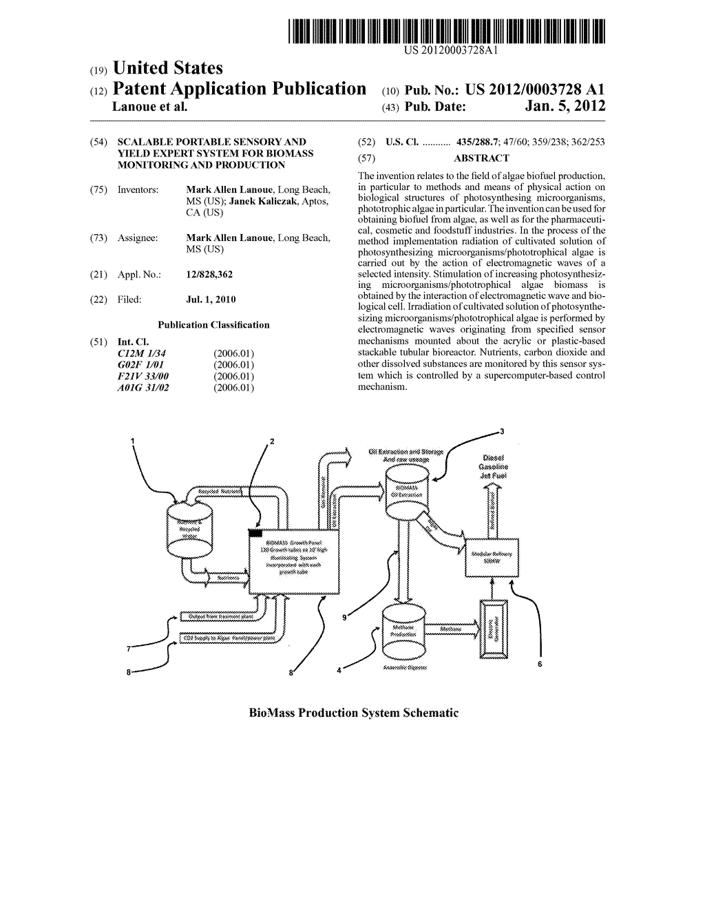 Scalable Portable Sensory and Yield Expert System for BioMass Monitoring     and Production - diagram, schematic, and image 01