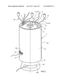 MIXING CONTAINER COMPRISING A SHAFT BEARING IN THE UPPER PART diagram and image