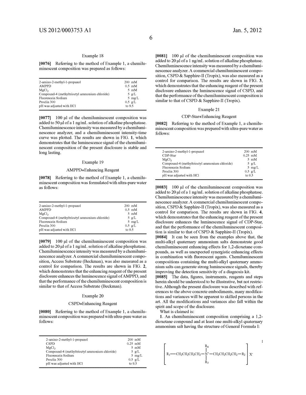 CHEMILUMINESCENT COMPOSITIONS, ENHANCING REAGENTS FOR CHEMILUMINESCENCE     AND METHODS FOR THE PREPARATION AND USE THEREOF - diagram, schematic, and image 09