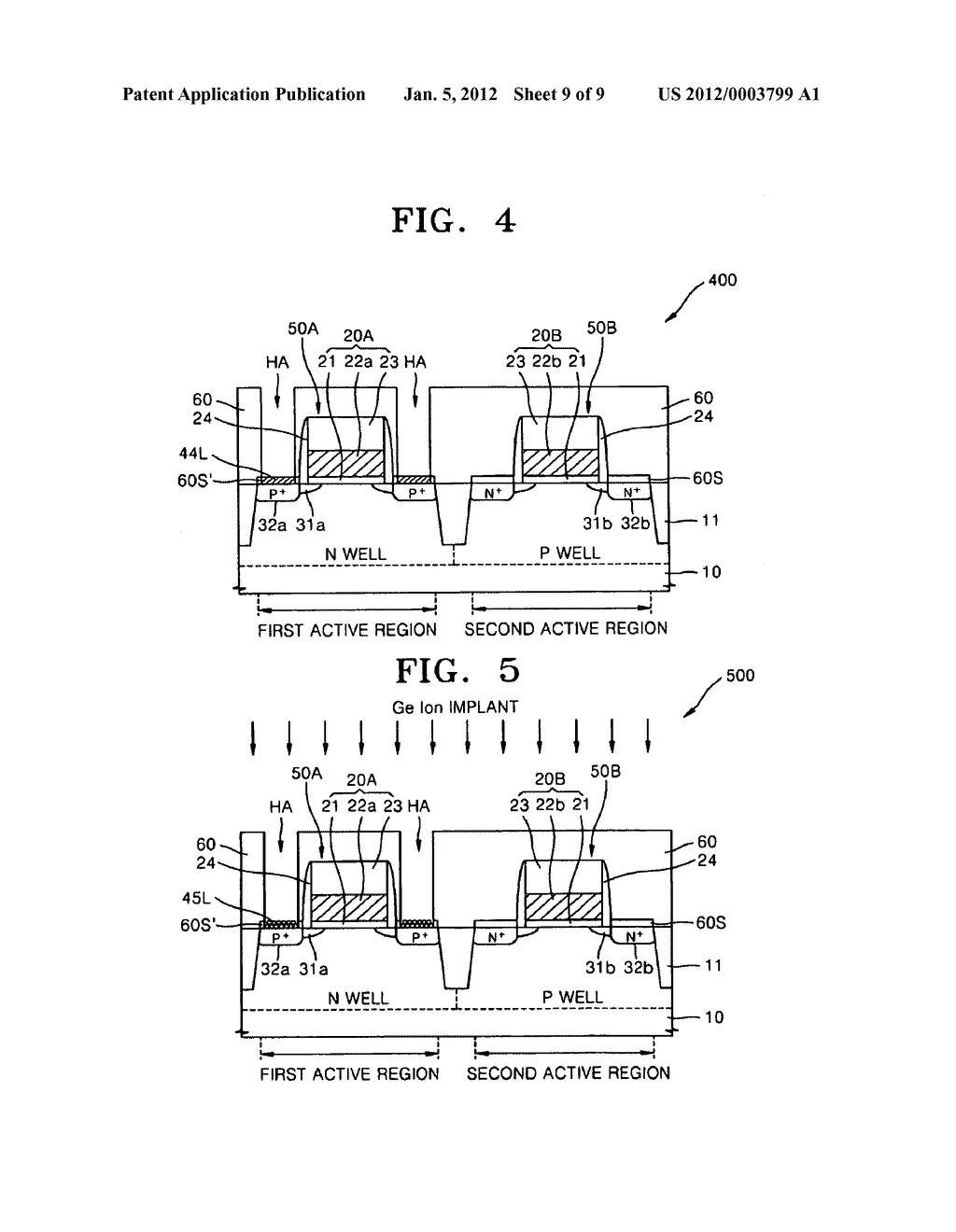 Methods of manufacturing semiconductor devices with Si and SiGe epitaxial     layers - diagram, schematic, and image 10