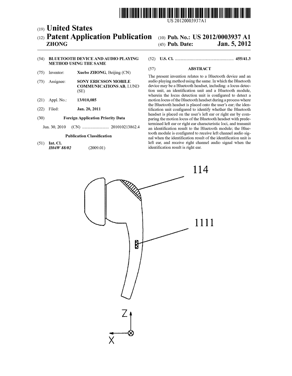 BLUETOOTH DEVICE AND AUDIO PLAYING METHOD USING THE SAME - diagram, schematic, and image 01