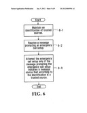 SYSTEM AND METHOD FOR CONDITIONALLY ATTEMPTING AN EMERGENCY CALL SETUP diagram and image