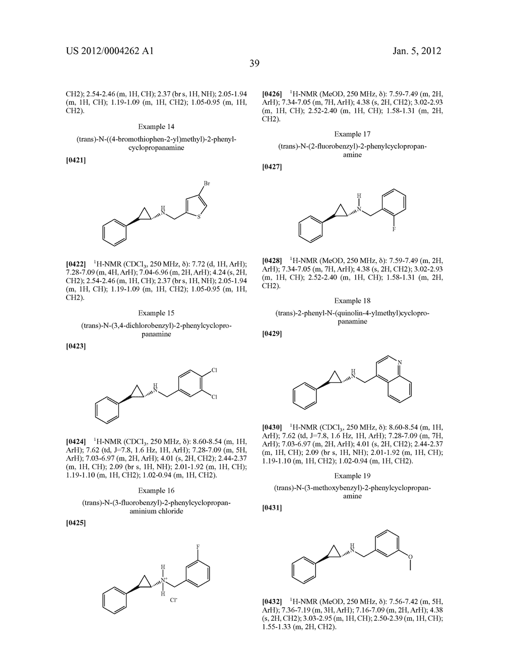 PHENYLCYCLOPROPYLAMINE DERIVATIVES AND THEIR MEDICAL USE - diagram, schematic, and image 40
