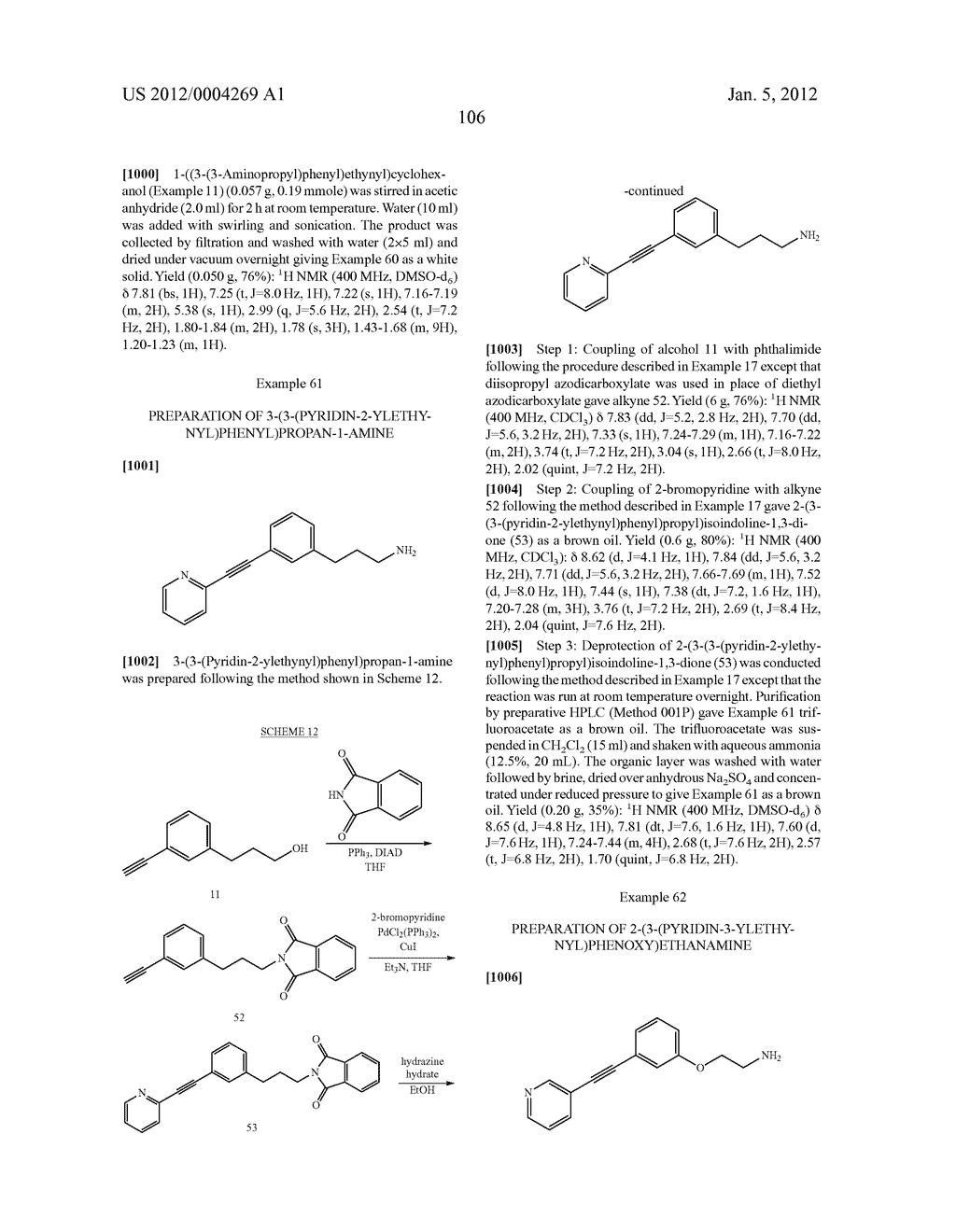 Alkynyl Phenyl Derivative Compounds for Treating Ophthalmic Diseases and     Disorders - diagram, schematic, and image 121