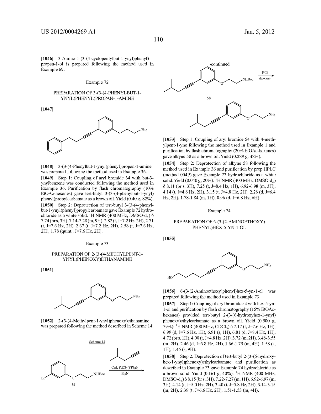 Alkynyl Phenyl Derivative Compounds for Treating Ophthalmic Diseases and     Disorders - diagram, schematic, and image 125