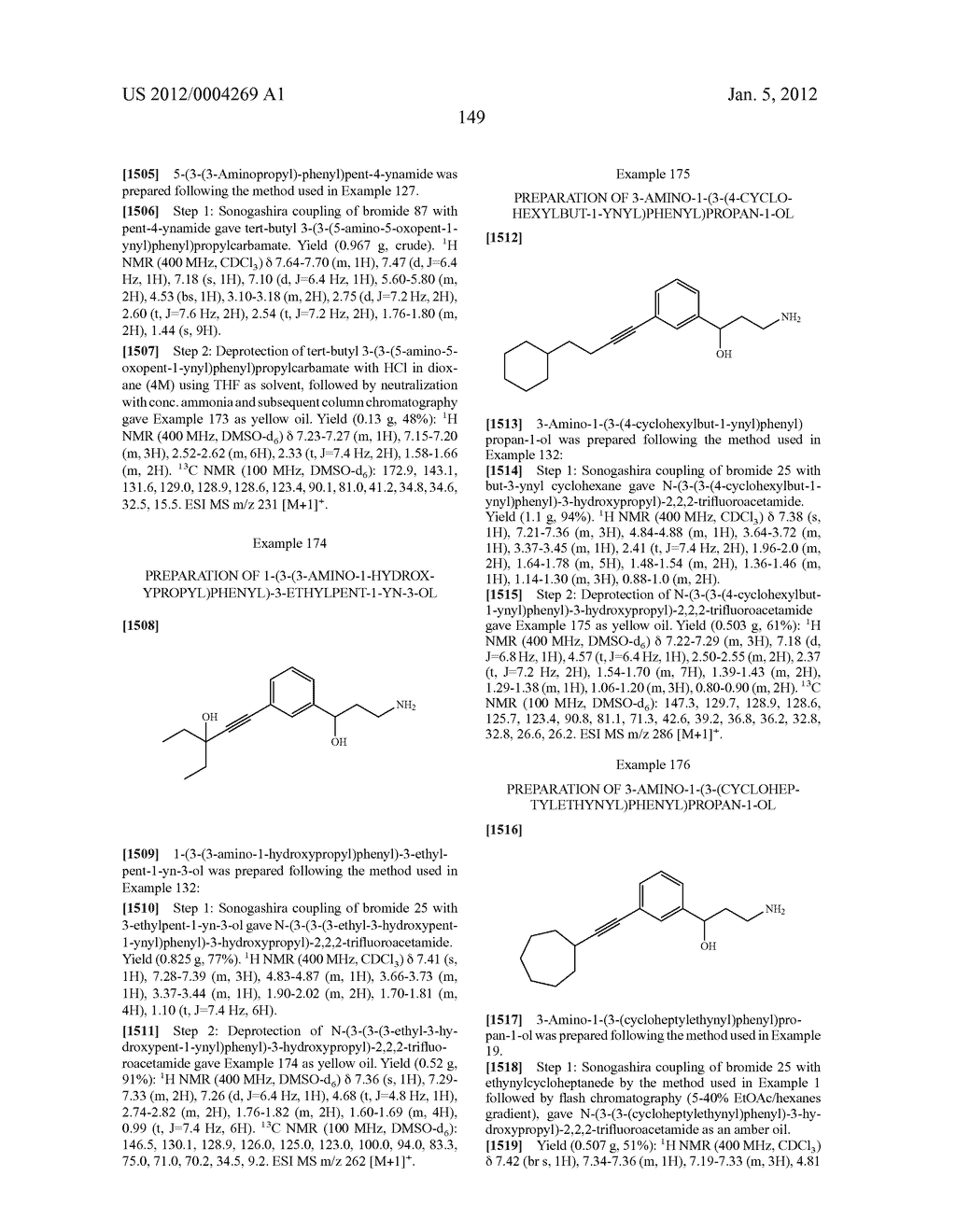 Alkynyl Phenyl Derivative Compounds for Treating Ophthalmic Diseases and     Disorders - diagram, schematic, and image 164