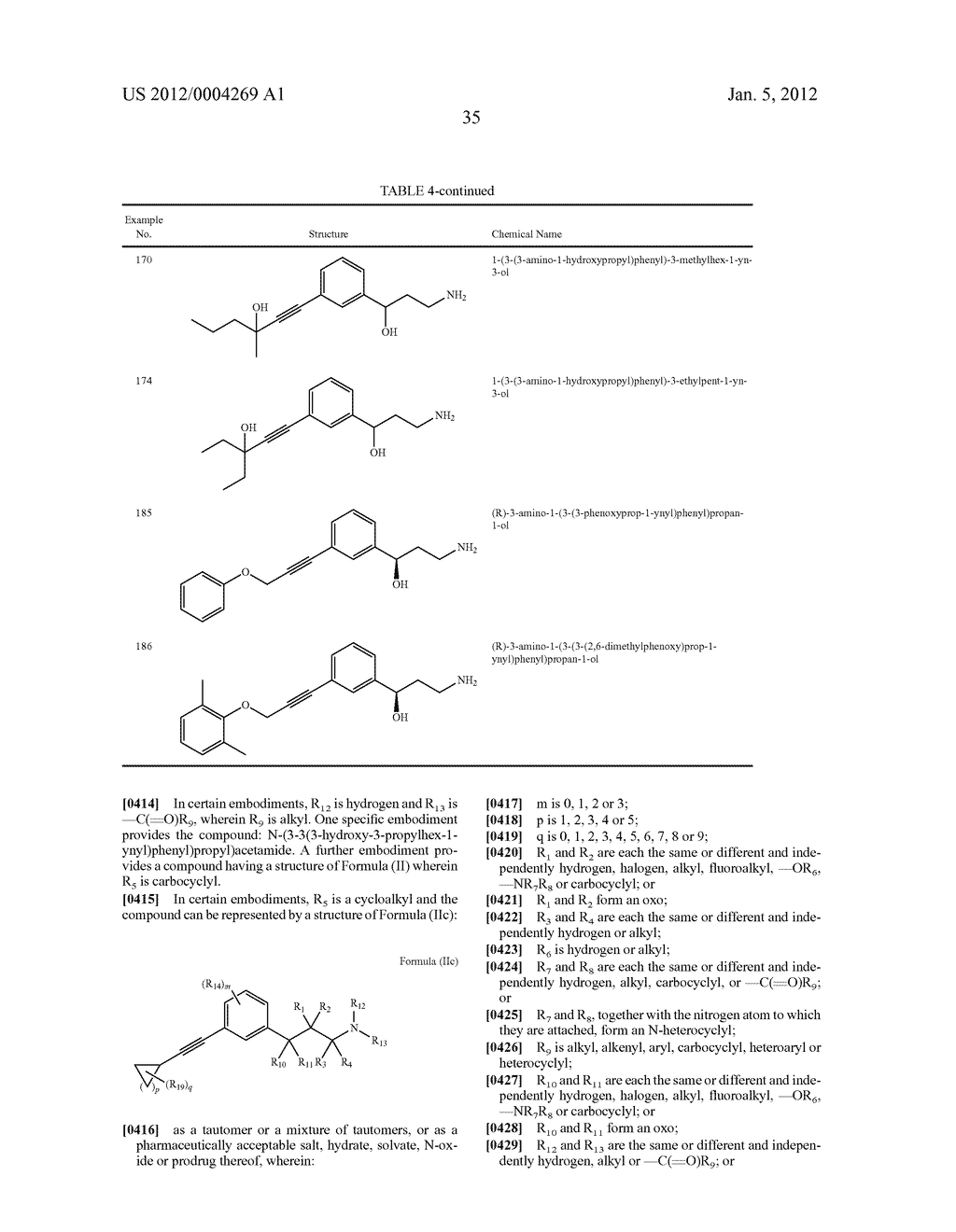 Alkynyl Phenyl Derivative Compounds for Treating Ophthalmic Diseases and     Disorders - diagram, schematic, and image 50