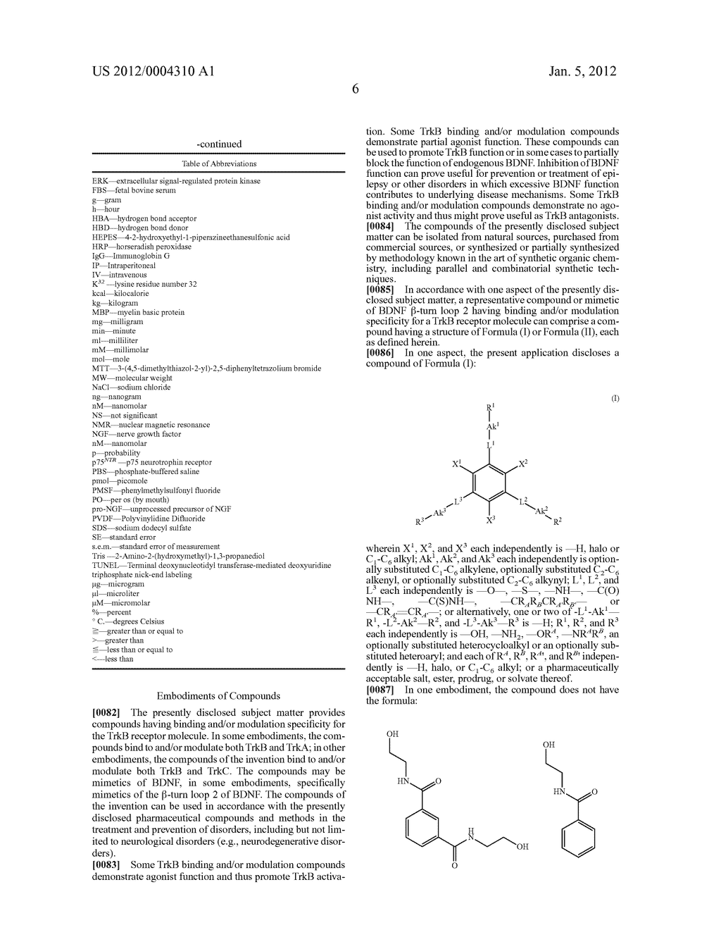 NON-PEPTIDE BDNF NEUROTROPHIN MIMETICS - diagram, schematic, and image 07