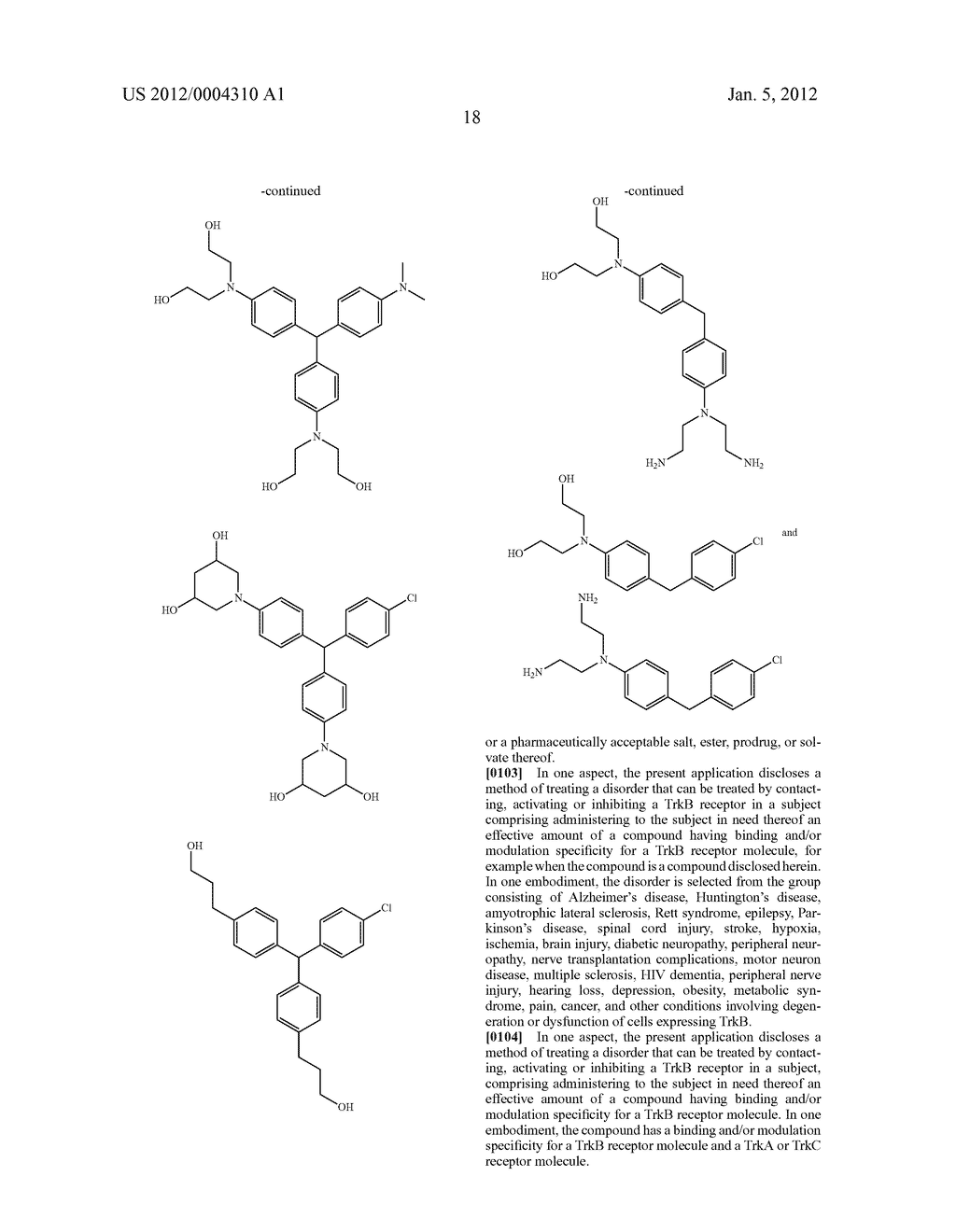 NON-PEPTIDE BDNF NEUROTROPHIN MIMETICS - diagram, schematic, and image 19