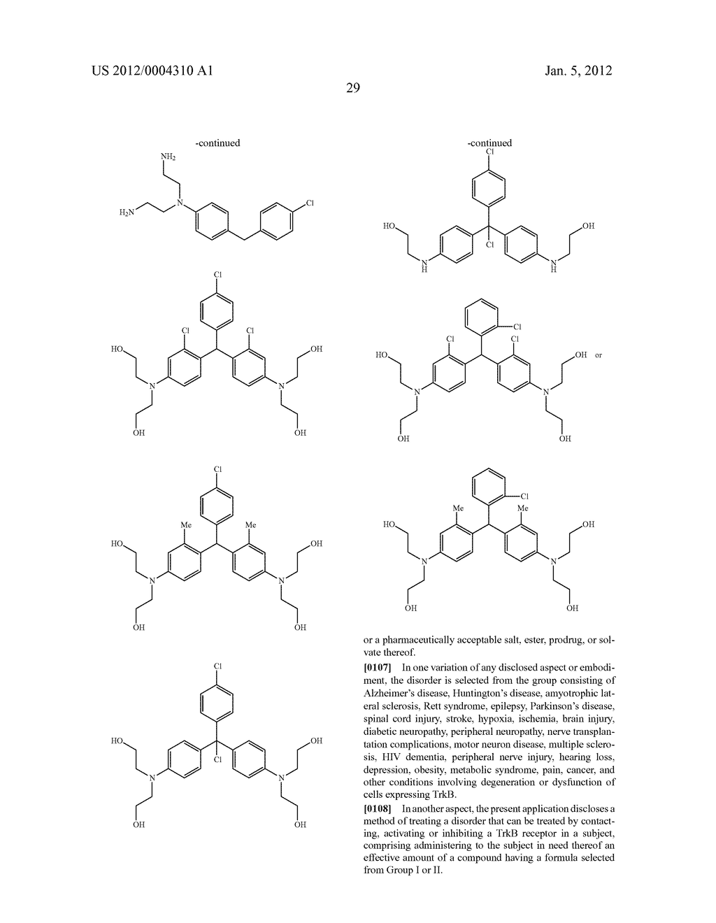NON-PEPTIDE BDNF NEUROTROPHIN MIMETICS - diagram, schematic, and image 30