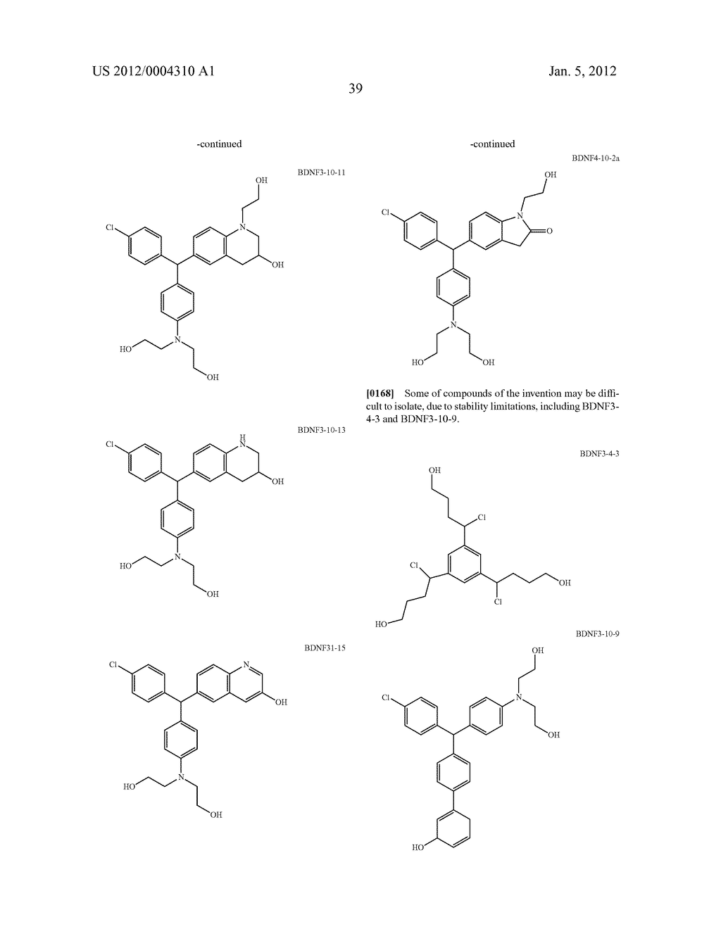 NON-PEPTIDE BDNF NEUROTROPHIN MIMETICS - diagram, schematic, and image 40