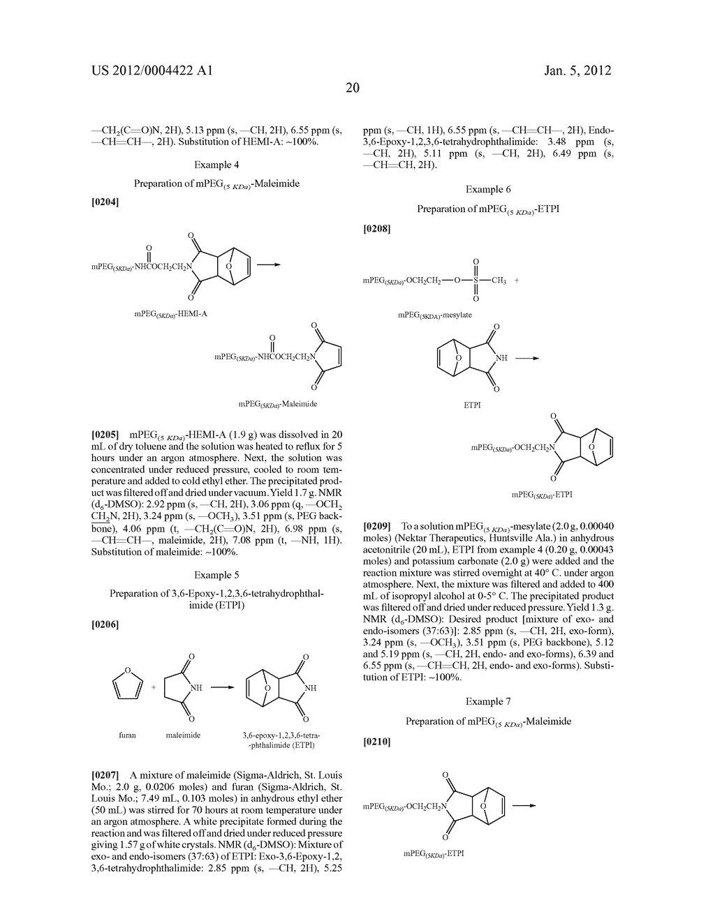 Intermediates Useful in the Preparation of Maleimide Functionalized     Polymers - diagram, schematic, and image 21