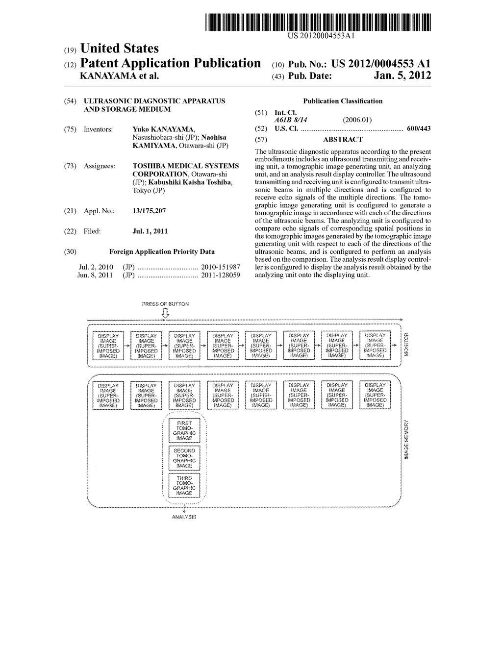 ULTRASONIC DIAGNOSTIC APPARATUS AND STORAGE MEDIUM - diagram, schematic, and image 01