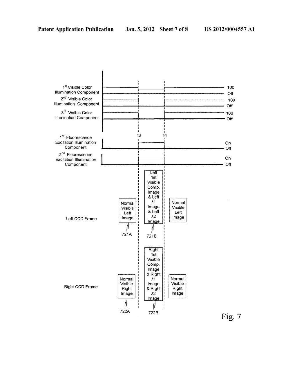 METHOD AND SYSTEM FOR FLUORESCENT IMAGING WITH BACKGROUND SURGICAL IMAGE     COMPOSED OF SELECTIVE ILLUMINATION SPECTRA - diagram, schematic, and image 08