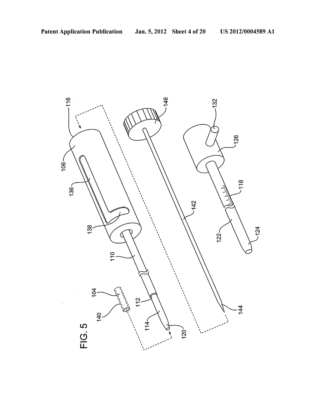 DELIVERING A CONDUIT INTO A HEART WALL TO PLACE A CORONARY VESSEL IN     COMMUNICATION WITH A HEART CHAMBER AND REMOVING TISSUE FROM THE VESSEL OR     HEART WALL TO FACILITATE SUCH COMMUNICATION - diagram, schematic, and image 05