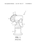 INSERT FOR A BREAST PUMP diagram and image