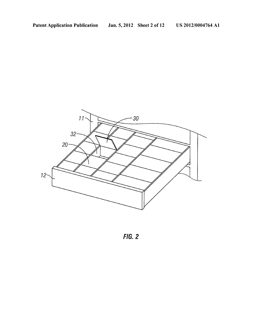 RECONFIGURABLE MULTI-POCKET DISPENSE DRAWER - diagram, schematic, and image 03