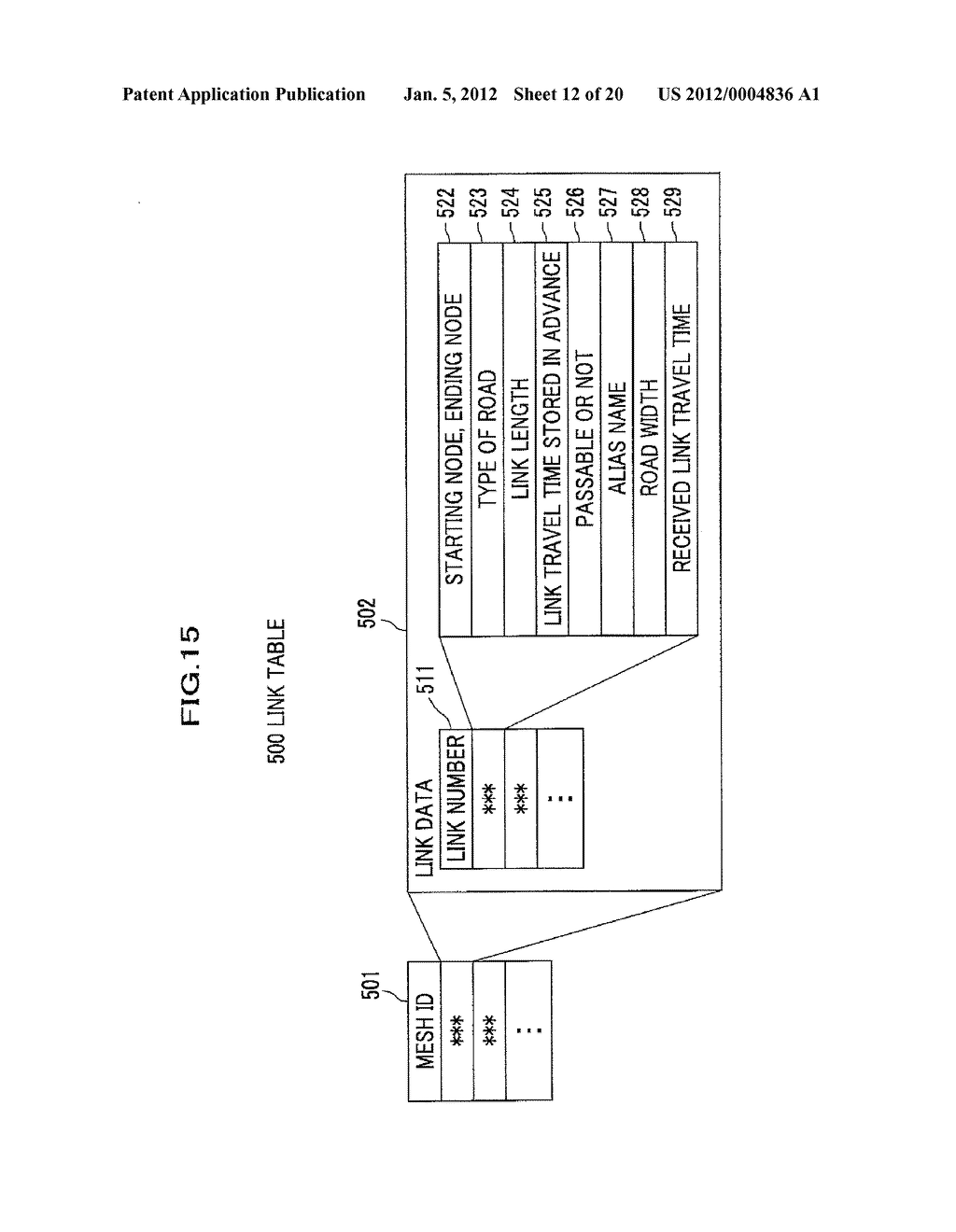 Method of Estimation of Traffic Information, Device of Estimation of     Traffic Information and Car Navigation Device - diagram, schematic, and image 13