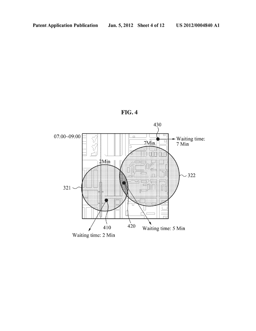 SYSTEM AND METHOD FOR COMPUTING NECESSARY TIME FOR TRAVEL BASED ON WAITING     TIME - diagram, schematic, and image 05