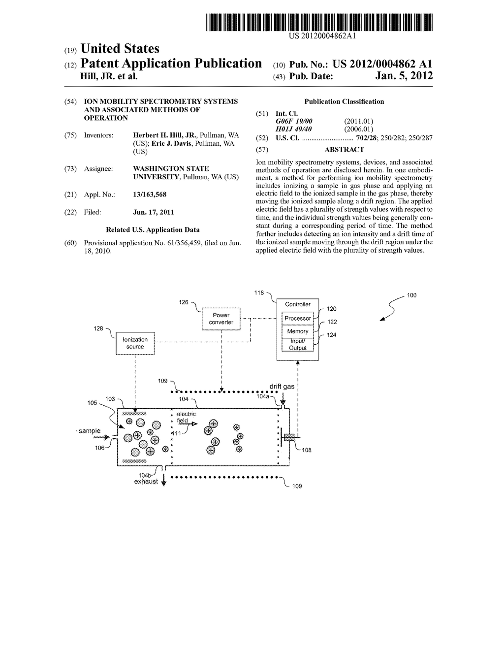 ION MOBILITY SPECTROMETRY SYSTEMS AND ASSOCIATED METHODS OF OPERATION - diagram, schematic, and image 01