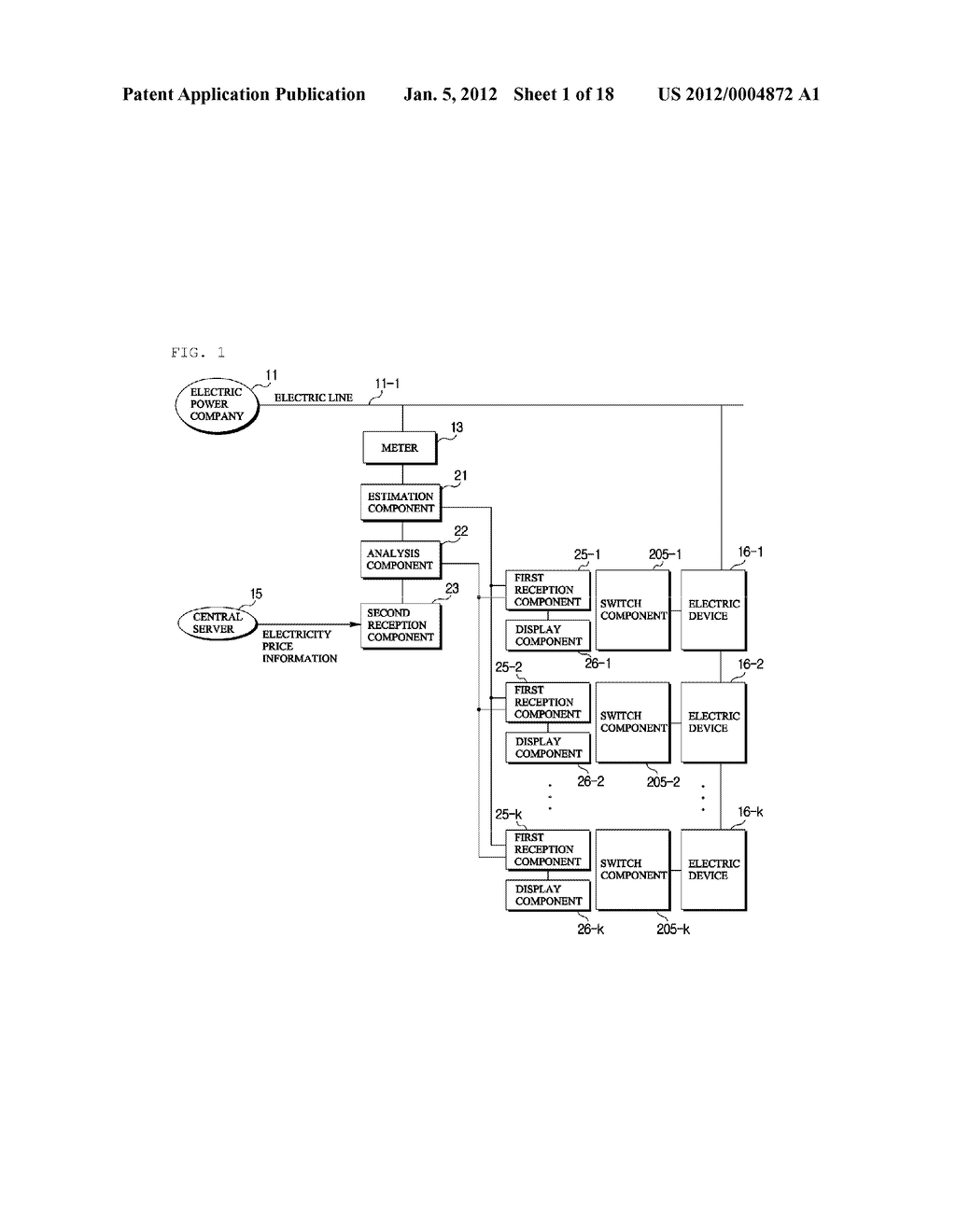 APPARATUS AND METHOD FOR ENERGY MANAGEMENT OF ELECTRIC DEVICES - diagram, schematic, and image 02