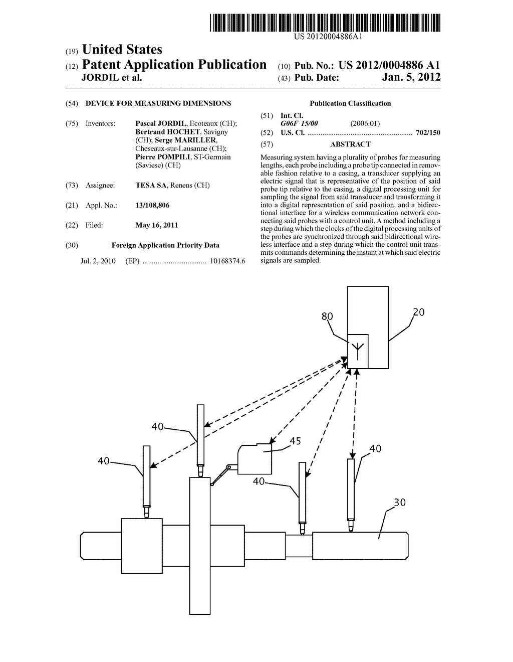 DEVICE FOR MEASURING DIMENSIONS - diagram, schematic, and image 01