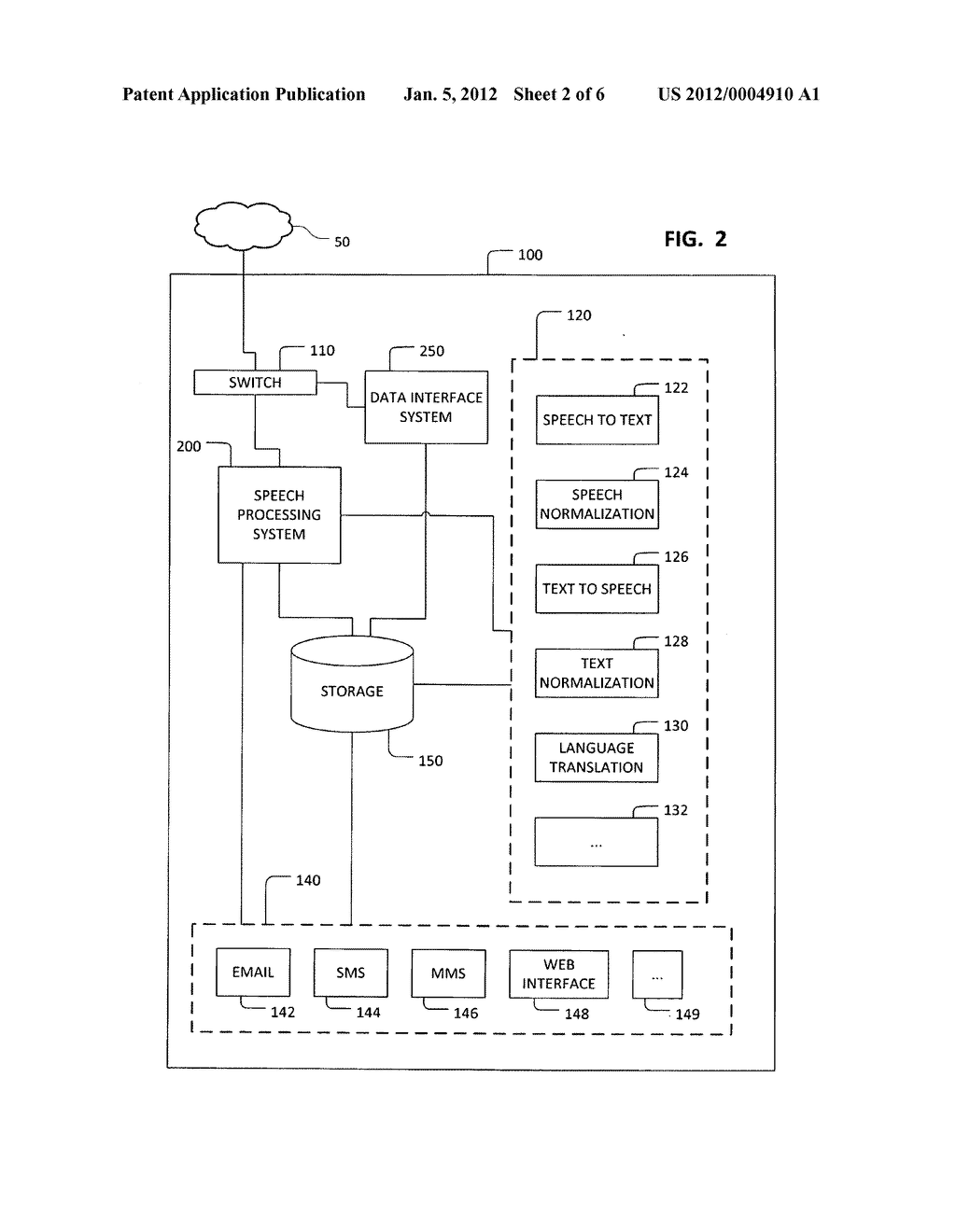 System and method for speech processing and speech to text - diagram, schematic, and image 03