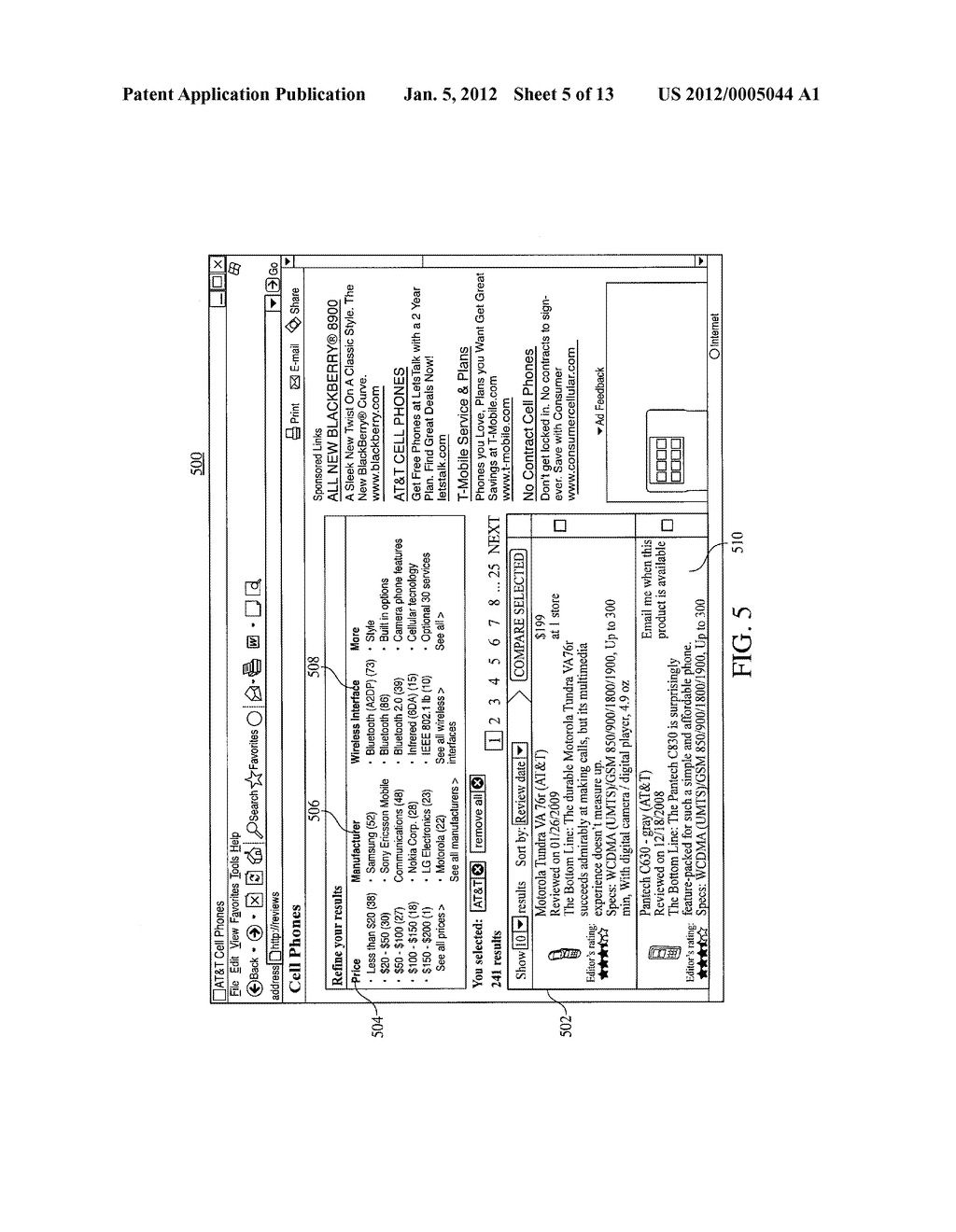 System And Method To Provide A Table Of Products Based On Ranked User     Specified Product Attributes - diagram, schematic, and image 06