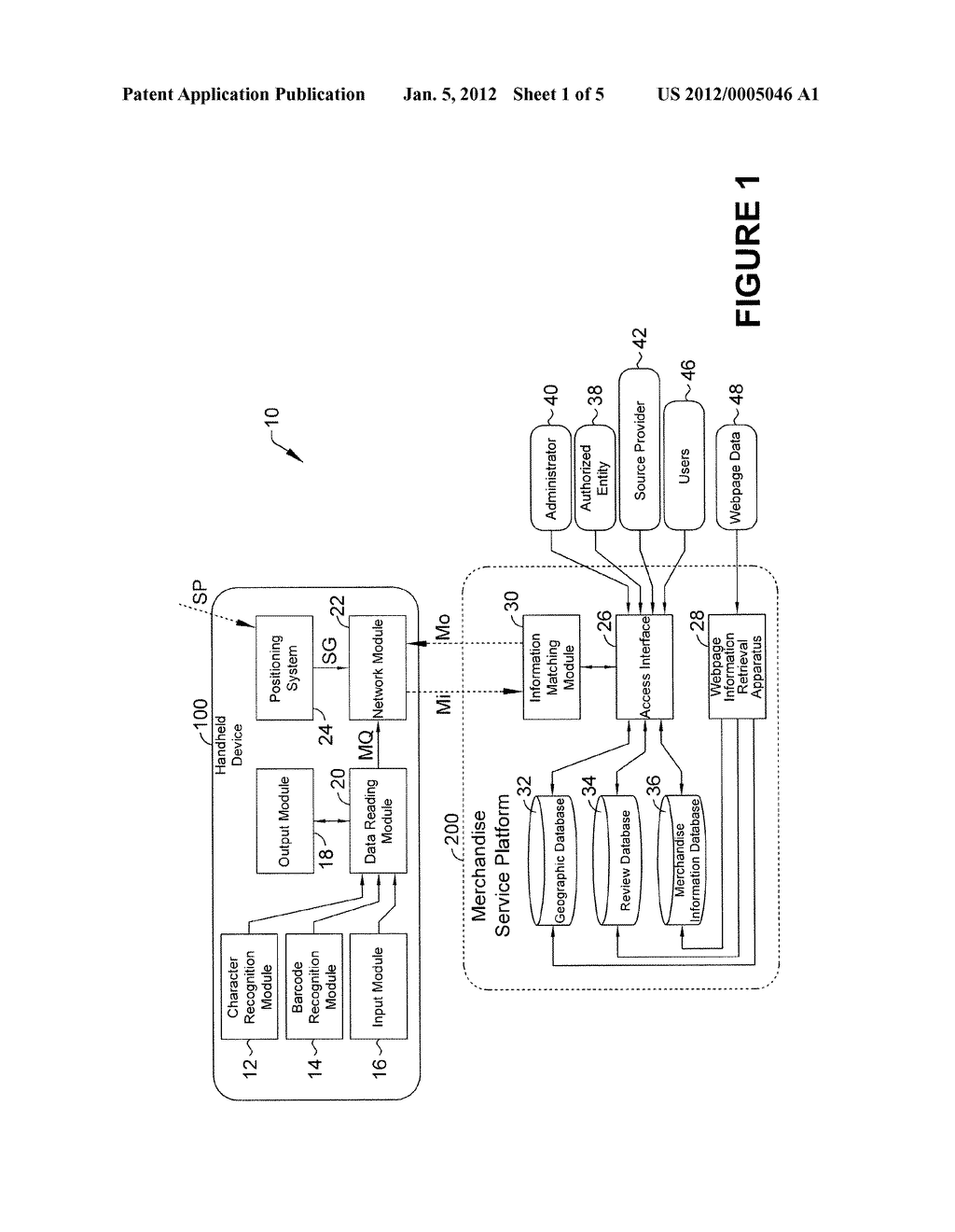 Merchandise and Geographic Information Matching System, Associate     Apparatus and Method - diagram, schematic, and image 02