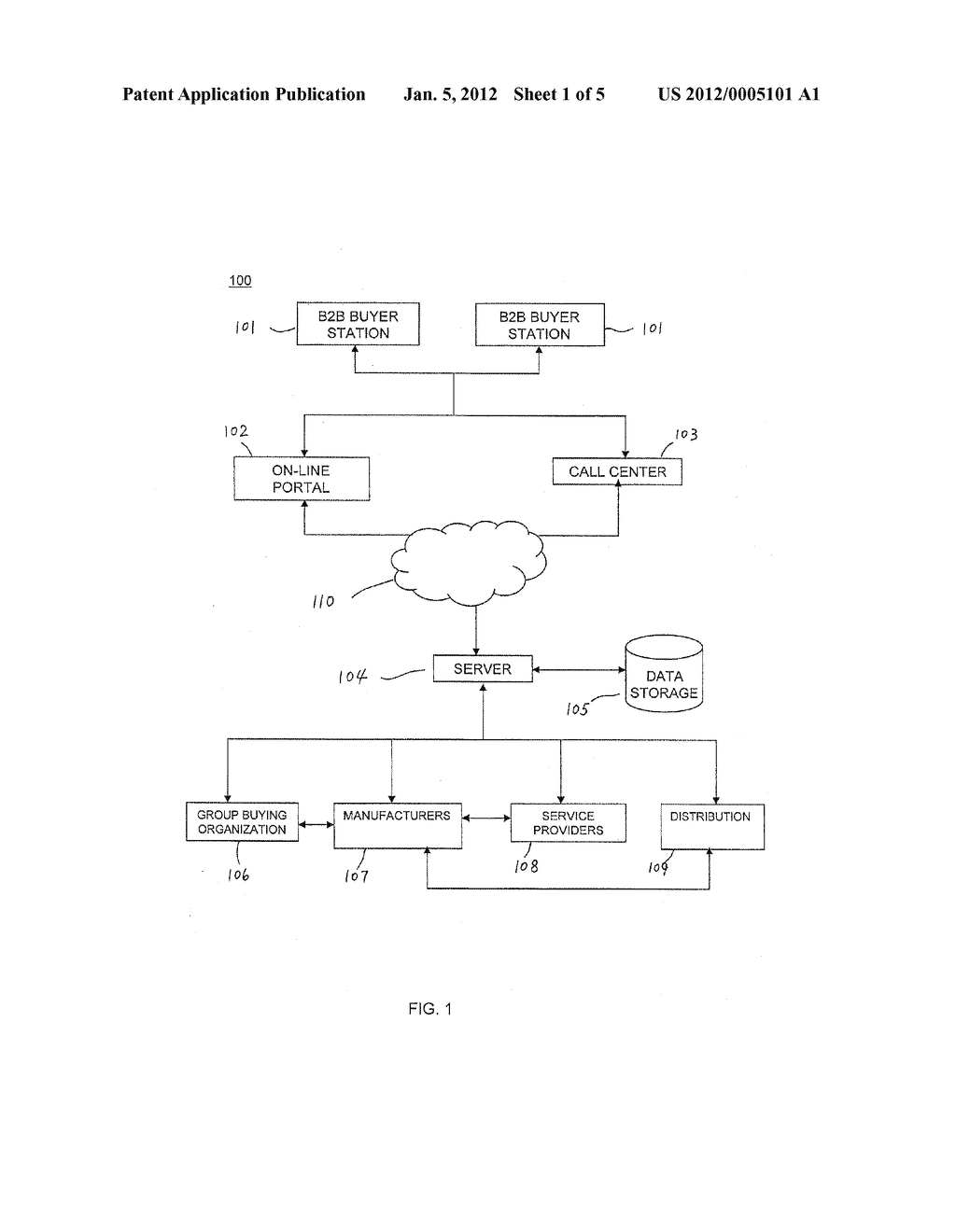 System and Method for Offering Bulk Products for Sale to Multiple     Businesses by Provision Point Mechanism - diagram, schematic, and image 02