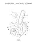 Counter Top Beverage Chiller with Advertising Indicia and Related     Advertising Methods diagram and image