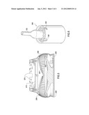 Counter Top Beverage Chiller with Advertising Indicia and Related     Advertising Methods diagram and image