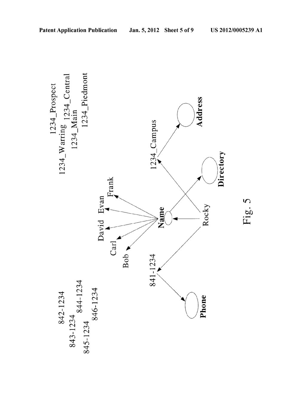 Method and Apparatus for Displaying Data Stored in Linked Nodes - diagram, schematic, and image 06