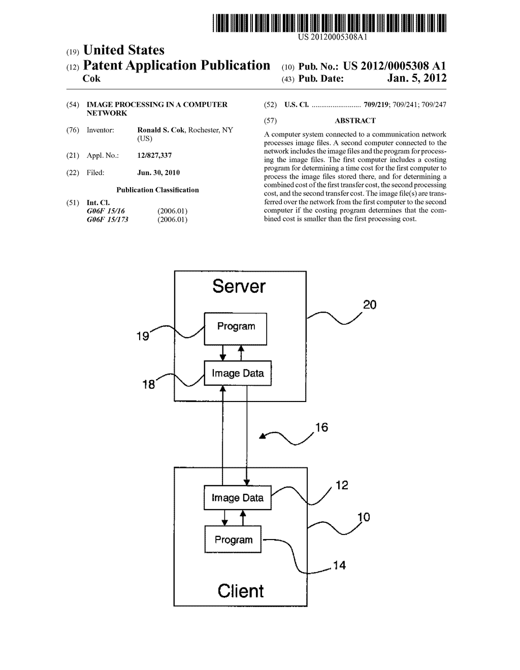 IMAGE PROCESSING IN A COMPUTER NETWORK - diagram, schematic, and image 01