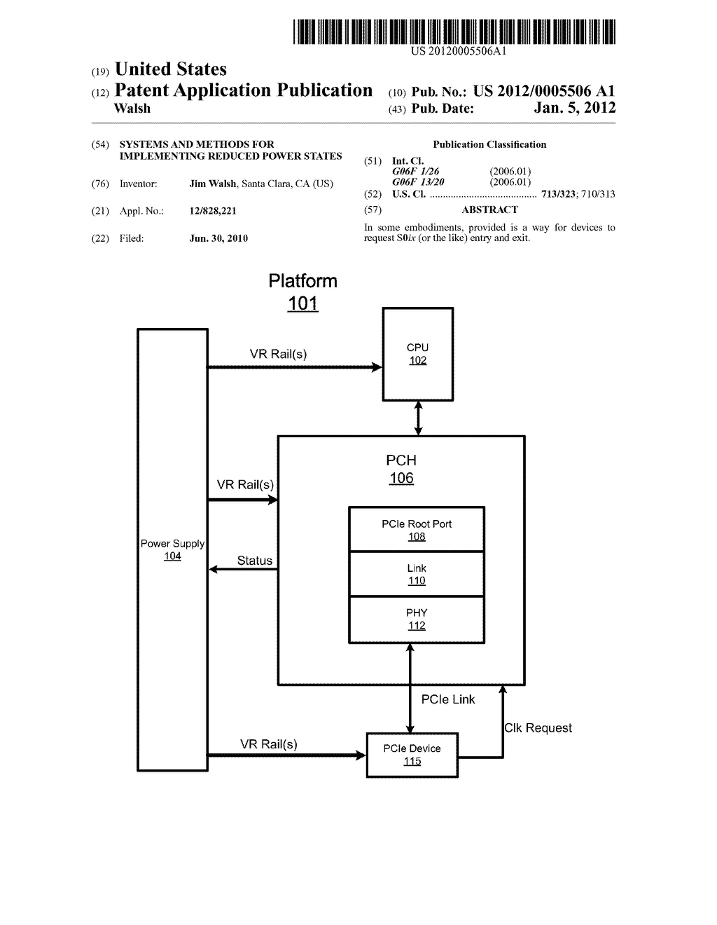 SYSTEMS AND METHODS FOR IMPLEMENTING REDUCED POWER STATES - diagram, schematic, and image 01