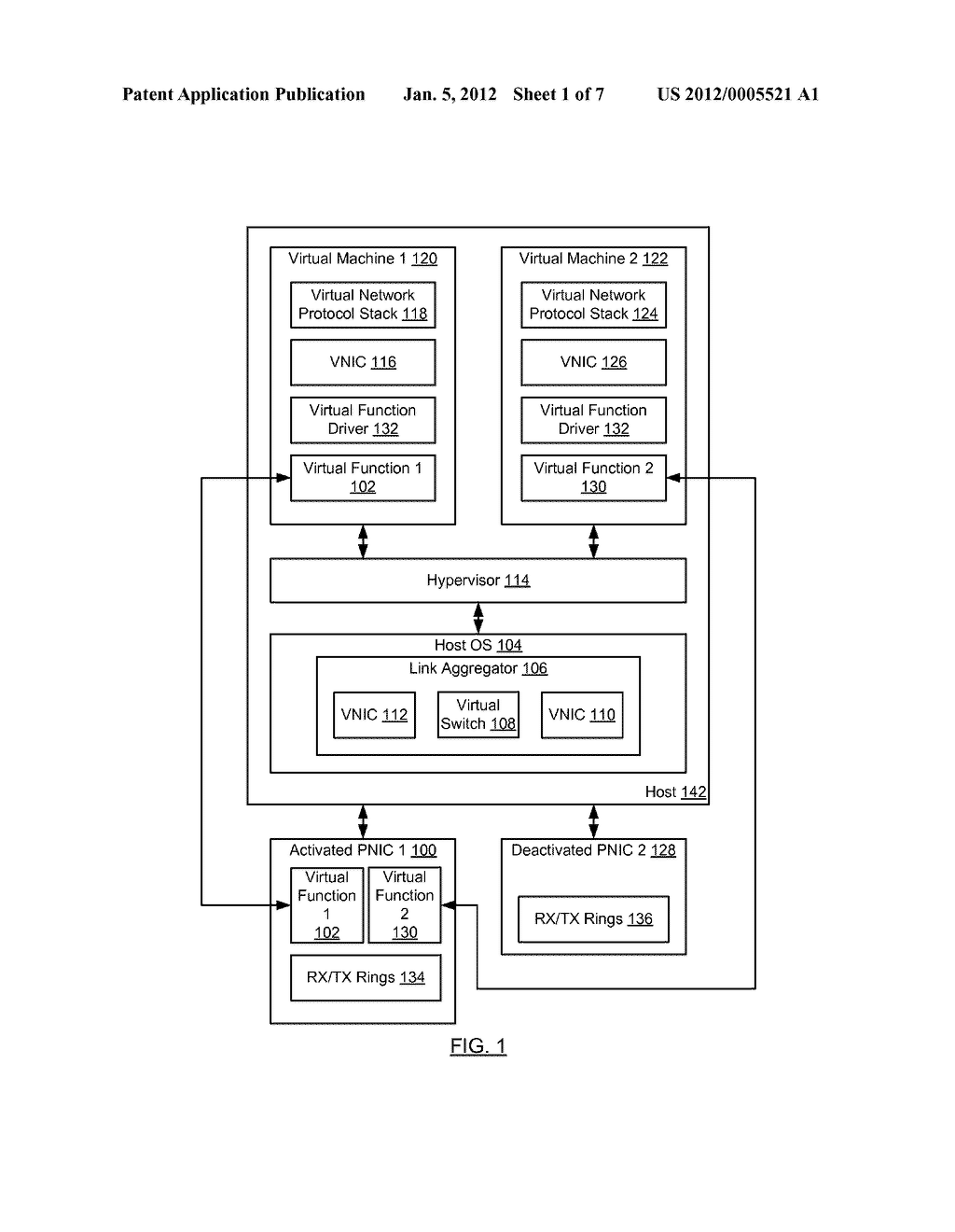 METHOD AND SYSTEM FOR MAINTAINING DIRECT HARDWARE ACCESS IN THE EVENT OF     NETWORK INTERFACE CARD FAILURE - diagram, schematic, and image 02