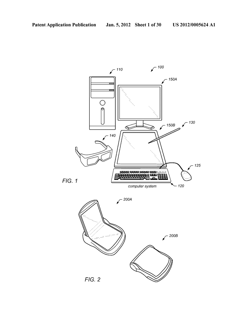 User Interface Elements for Use within a Three Dimensional Scene - diagram, schematic, and image 02