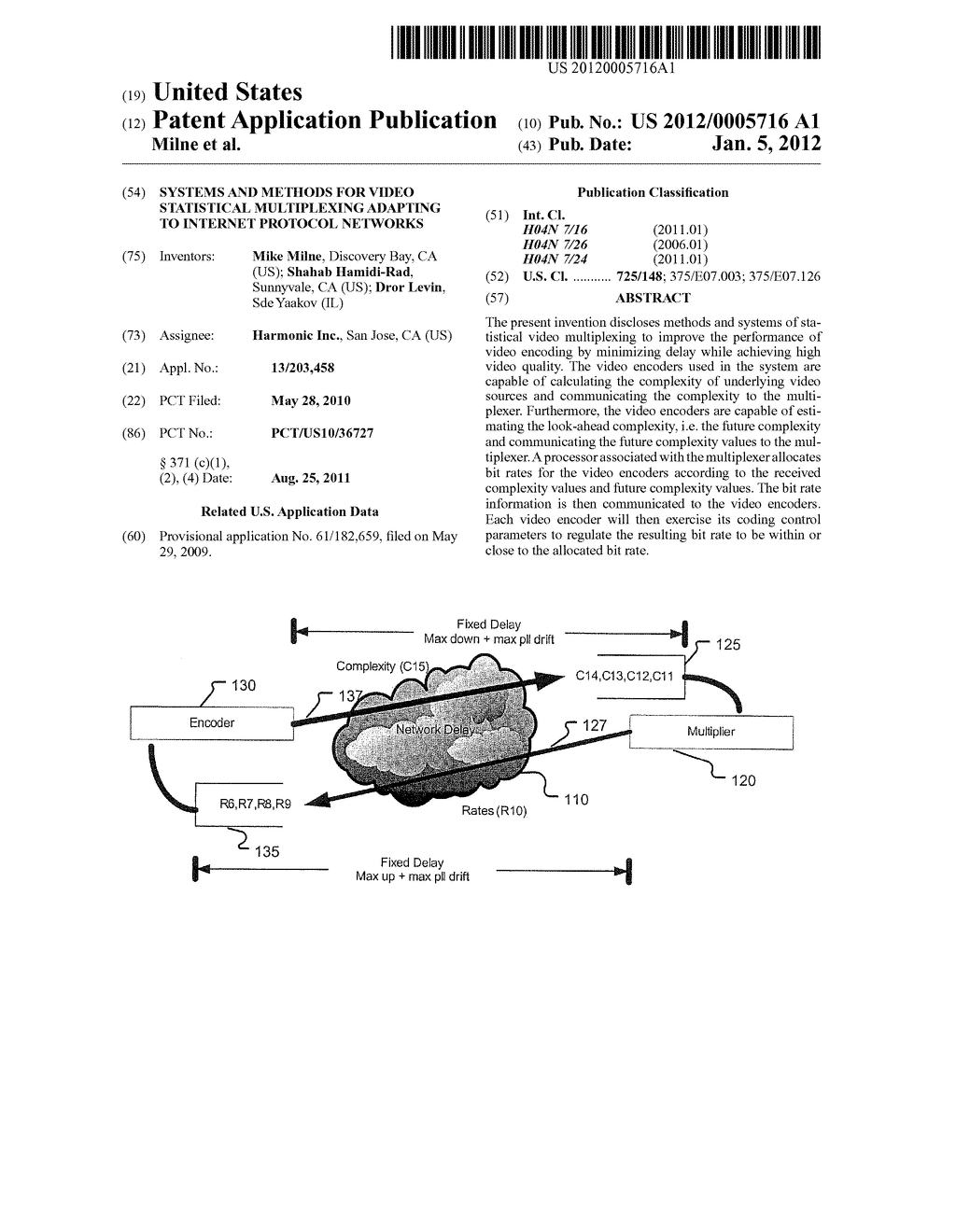 SYSTEMS AND METHODS FOR VIDEO STATISTICAL MULTIPLEXING ADAPTING TO     INTERNET PROTOCOL NETWORKS - diagram, schematic, and image 01